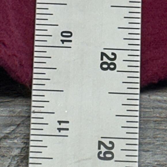 Eddie Bauer Bainbridge Flannel Vintage 90s Wine Red Men L Chamois Button Shirt - Picture 7 of 12